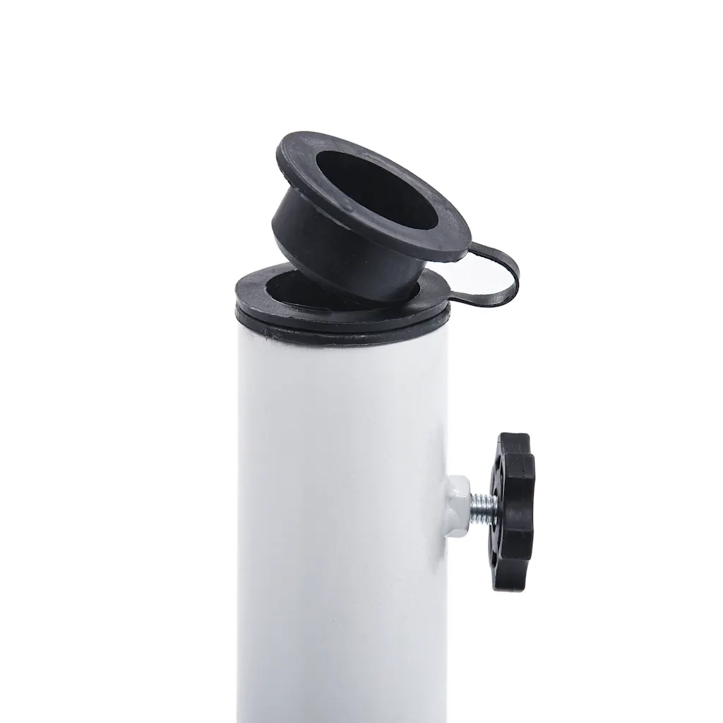 Base Ombrellone-Supporto per ombrellone Bianca 9 kg 40 cm in Ghisa