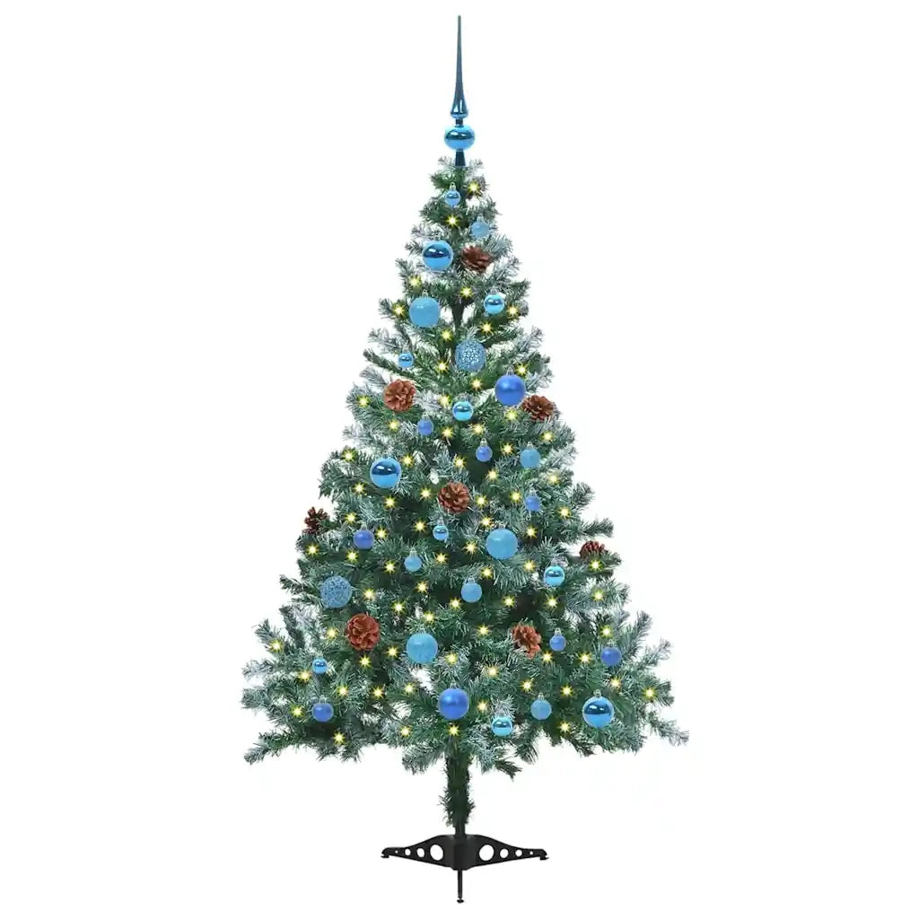 Albero di Natale artificiale Verde 150 cm PVC e Acciaio 3396708