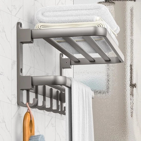 Tessuto per Asciugamani - Compattato e Stabile - 60 cm - Grigio