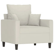 Poltrona | Sedia Relax Crema 60 cm Velluto