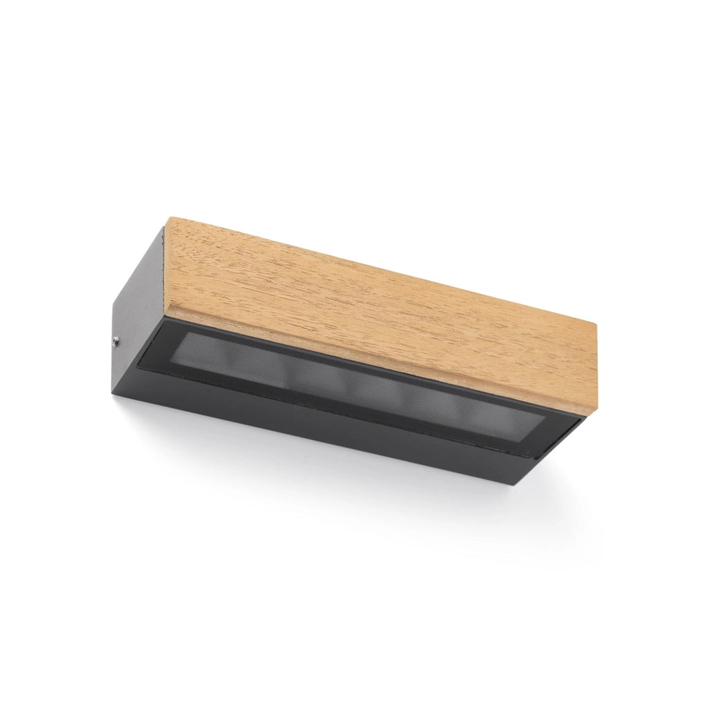 DORO - 13, Lampada a Muro a LED per Esterni, Faro Barcelona Colore: Legno