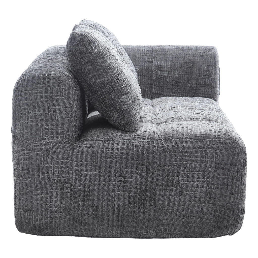 Divano comodo per 2 persone - Zephmum - Cuscino incluso tasche laterali grigio