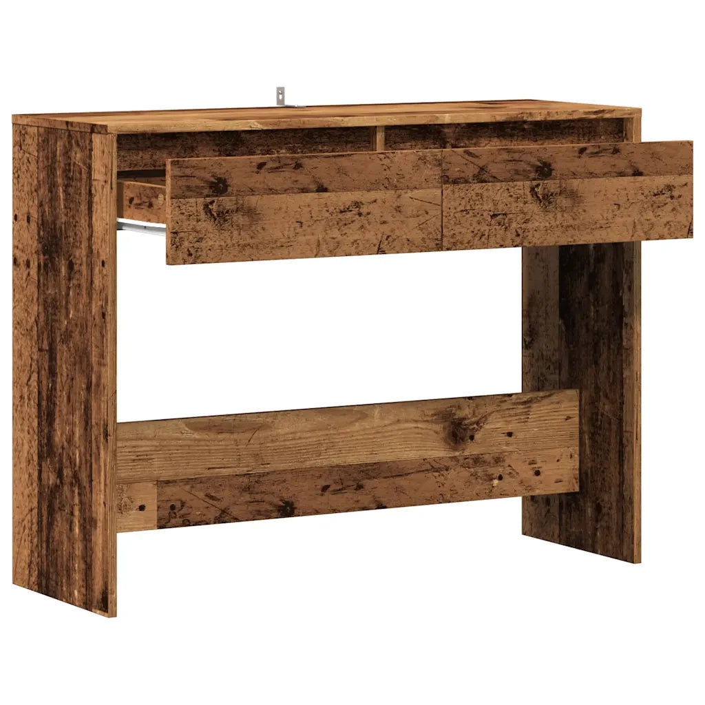 Tavolino Consolle Legno Vecchio 100x35x76,5 cm in Truciolato 856784
