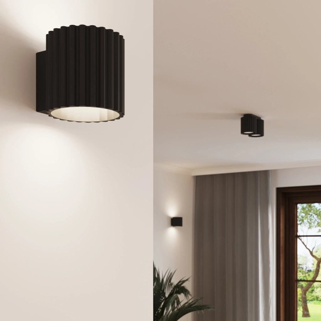 Lampada da soffitto AURA 2 nero GU10