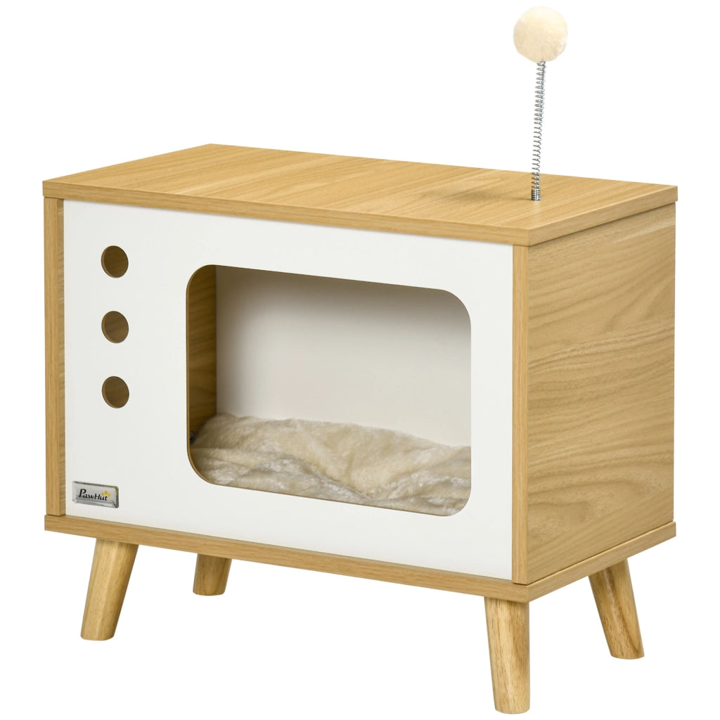 Casetta per Gatti ¨C zephmum ¨C Legno Rovere 50x28x43 cm