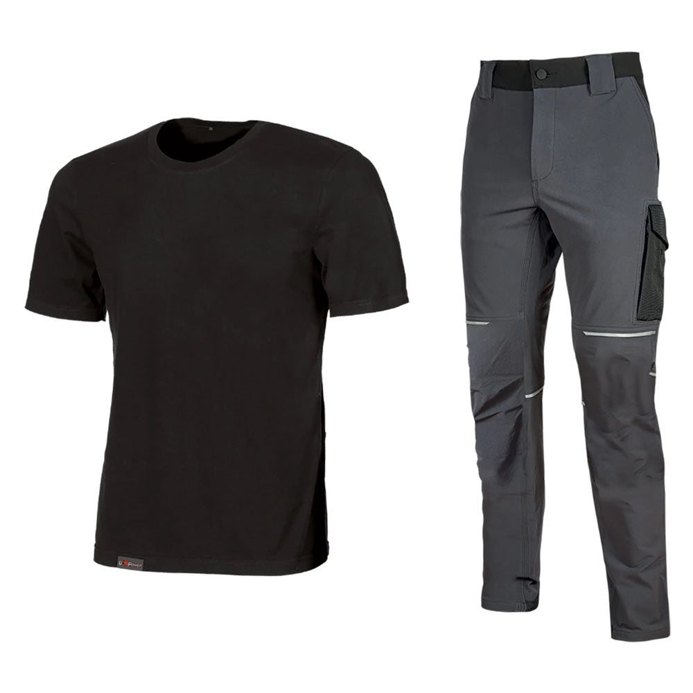 Kit t-shirt e pantalone 'work wear' tg. S