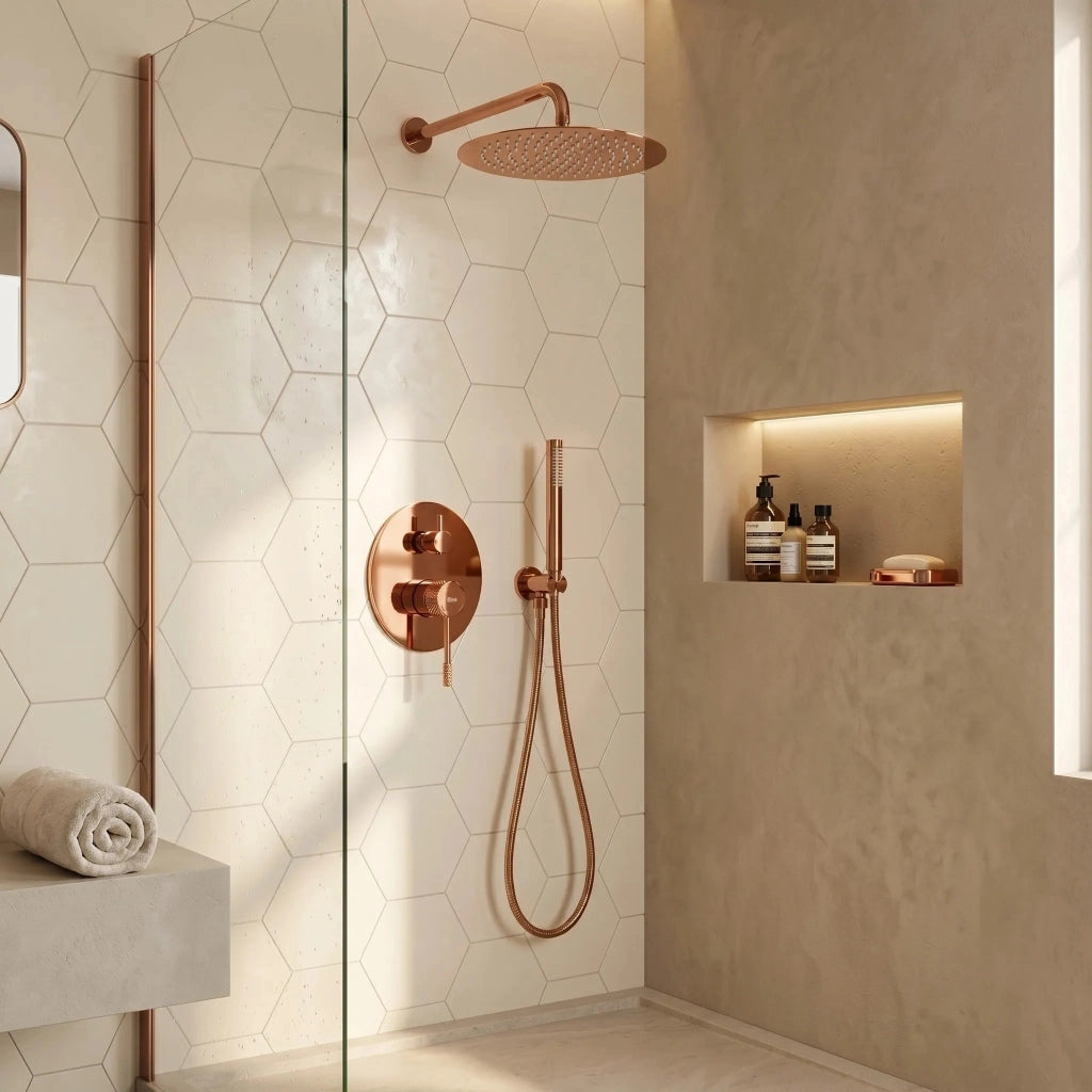 Set Doccia Da Incasso Rea Venti Copper + Box