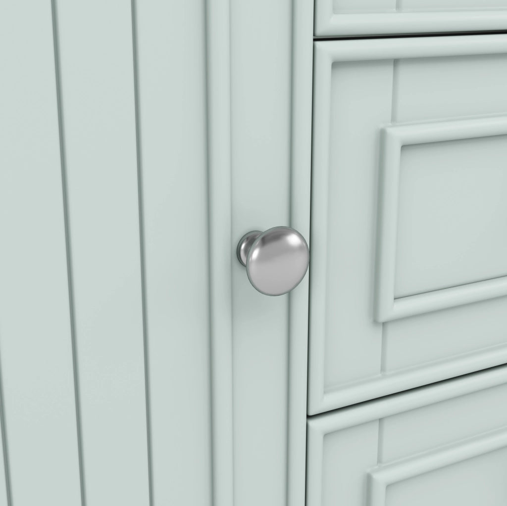 Mobile da bagno sospeso verde con 3 cassetti, 78,5x46x46,8 cm, struttura in MDF e maniglie in metallo