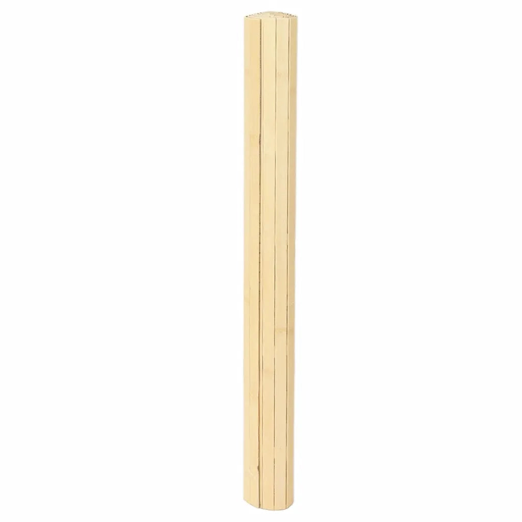 Tappeto Rettangolare Natura Chiaro 80x300 cm in Bambù 376783