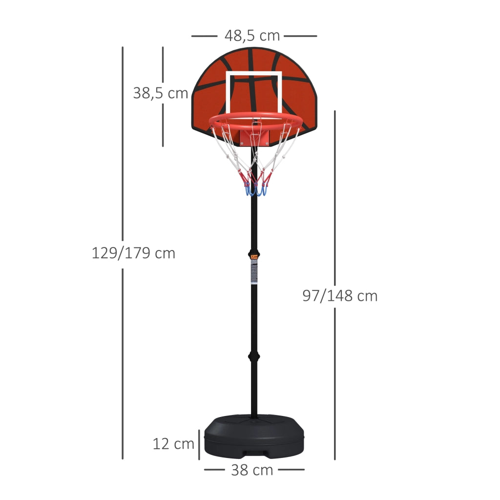 Basketballst?nder ¨C Minimal ¨C 98-148cm, Nero