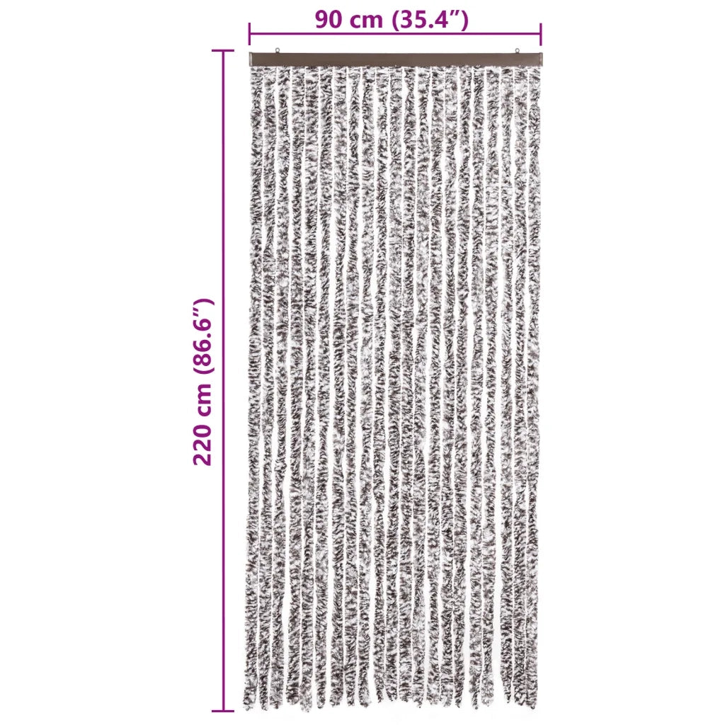 Zanzariera Marrone e Beige 90x220 cm Ciniglia CFW5024040