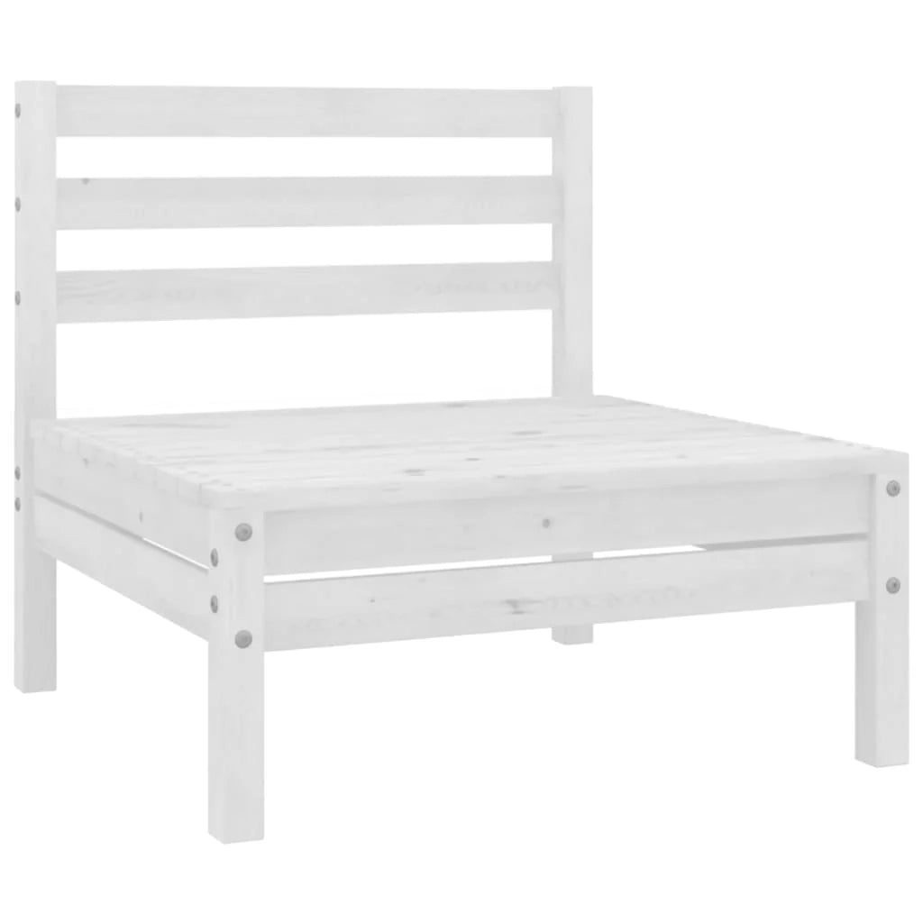Set di mobili da giardino mobili da esterno 7 pezzi legno di pino massiccio bianco 02_0017404