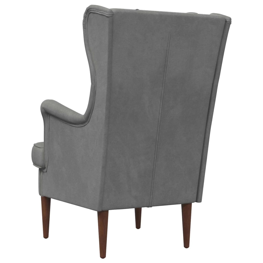 Poltrona Grigio Scuro Velluto 42029897