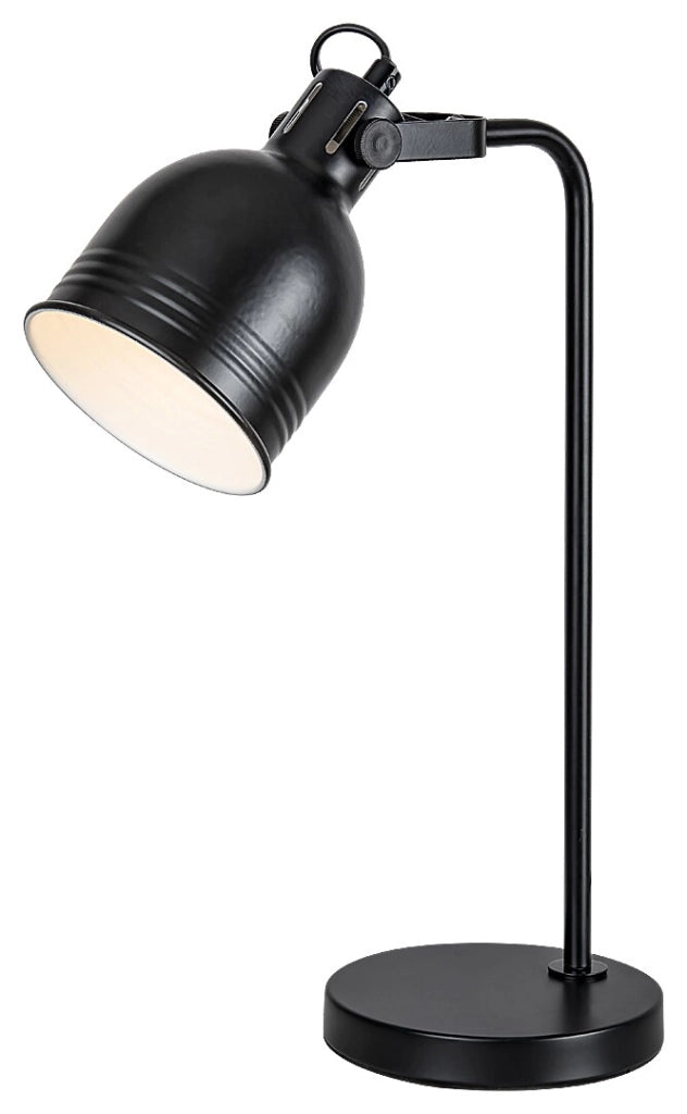 Lampada da scrivania vintage nera E14 Flint 2240 Rabalux