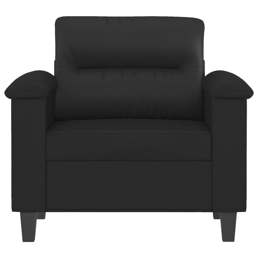Poltrona | Sedia Relax Nera 60 cm in Similpelle