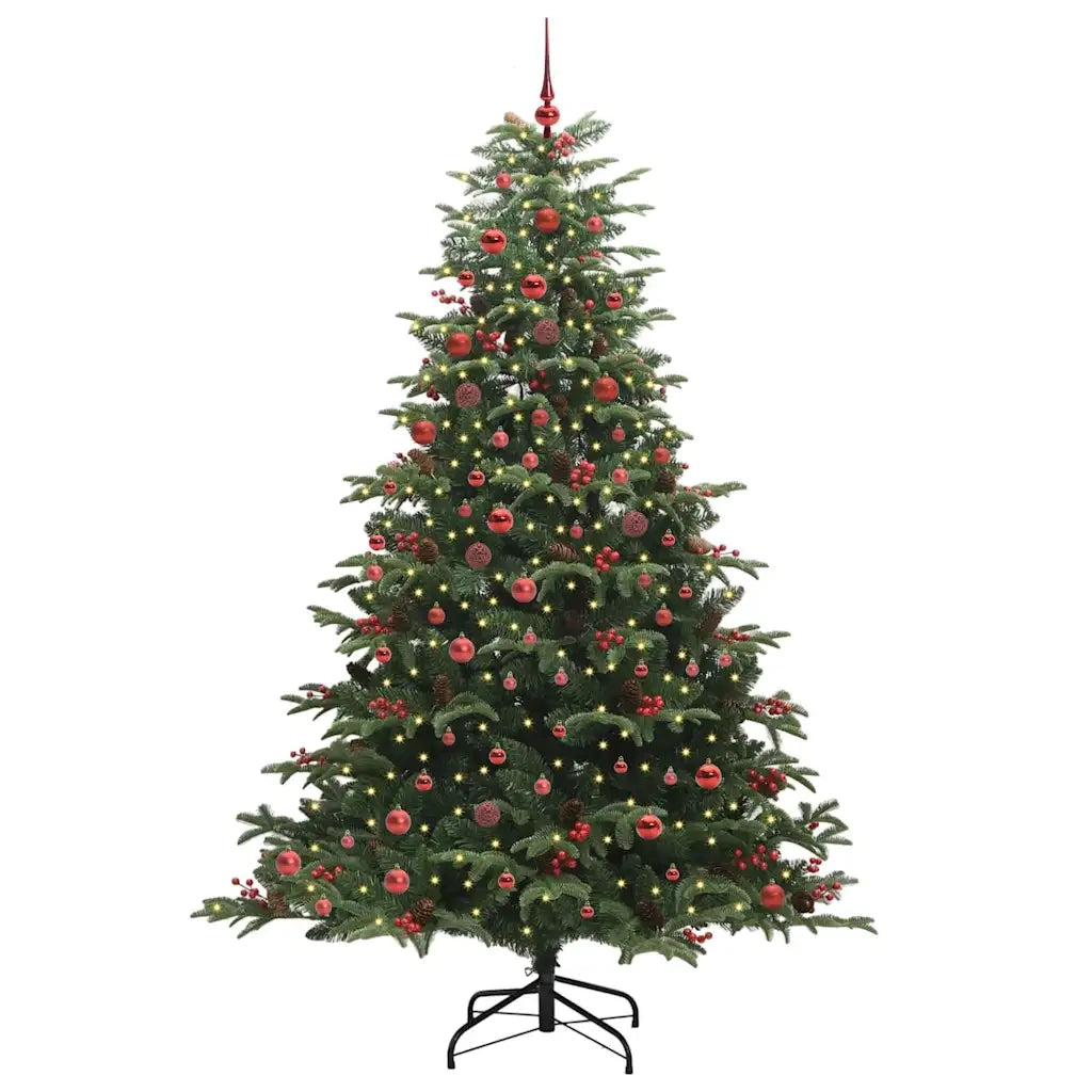 Albero di Natale artificiale con 300 LED Verde 210 cm 3395559
