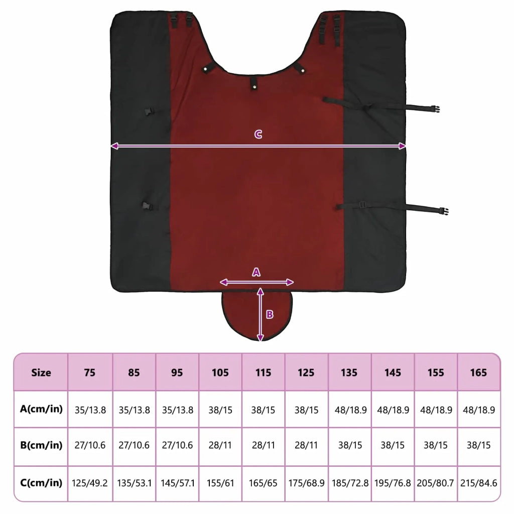 Coperta per Cavalli Verde Scuro e Nero 125 cm Poliestere 42013132