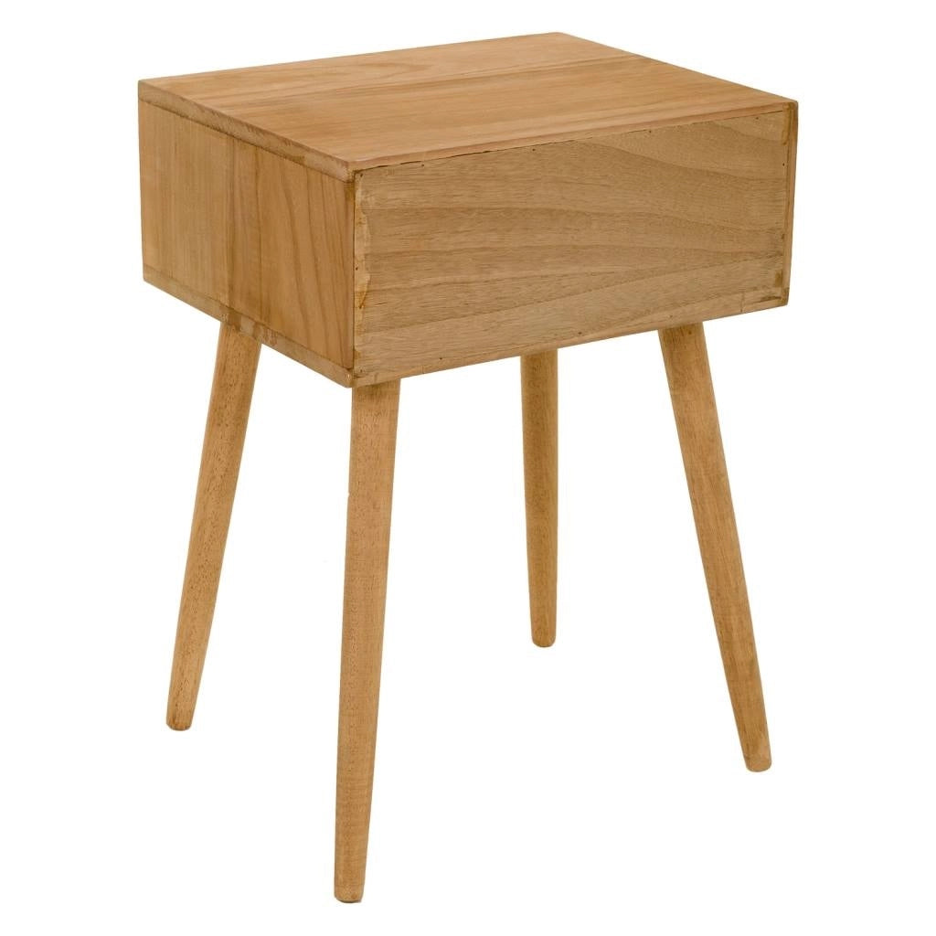 Comodino in legno marrone 44x38x63