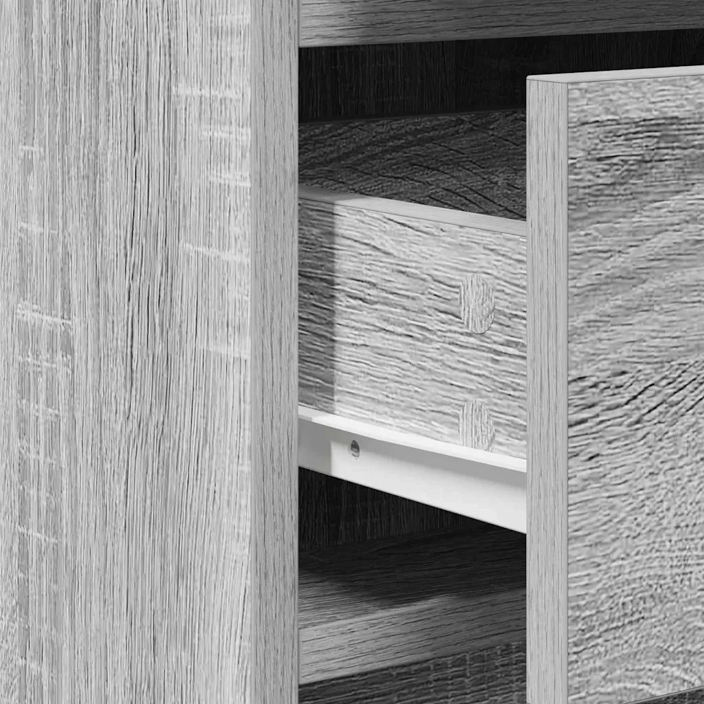 Toeletta | Tavolo da Trucco con cassetto 2 pz Grigio 50 x 41 x 135 cm