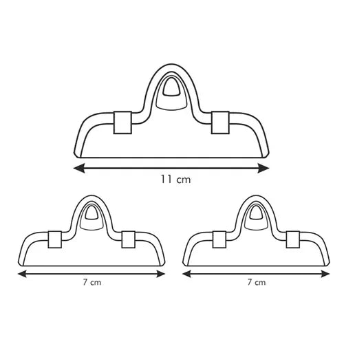 CLIP PER SACCHETTI 'PRESTO' 2+  7/11 cm  TESCOMA