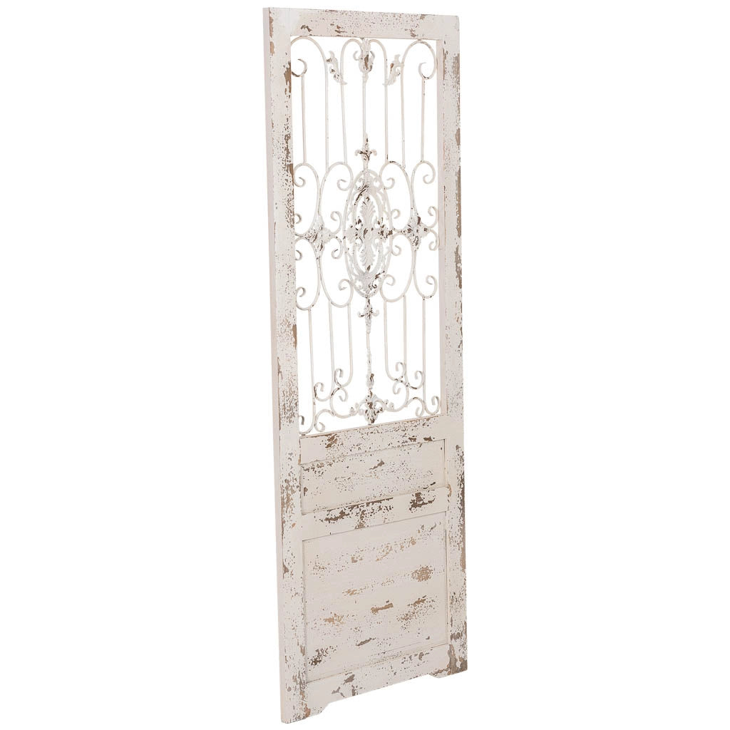 Anta in legno anticato bianco 68x3x178h cm