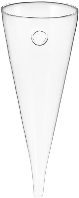 Stazione di coltivazione per vasi - Vaso idroponico - Vaso a forma di cono in vetro - Decorazione per fiori e piante - Adatto per la camera da letto
