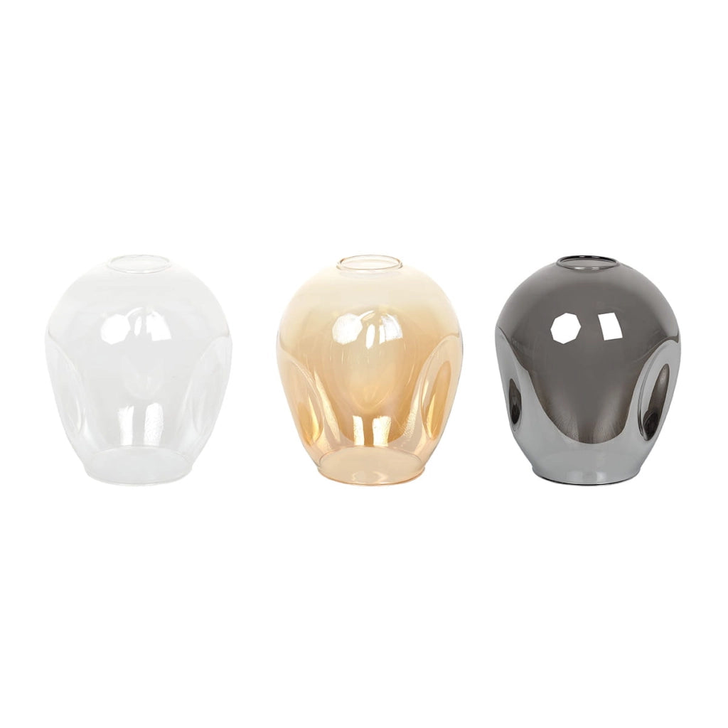 Lampadario Emibig LEVEL 3xE27 nero vetro trasparente