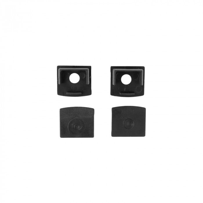 Profilo LED GP-02 incasso nero diffusore nero 2m Ecolight