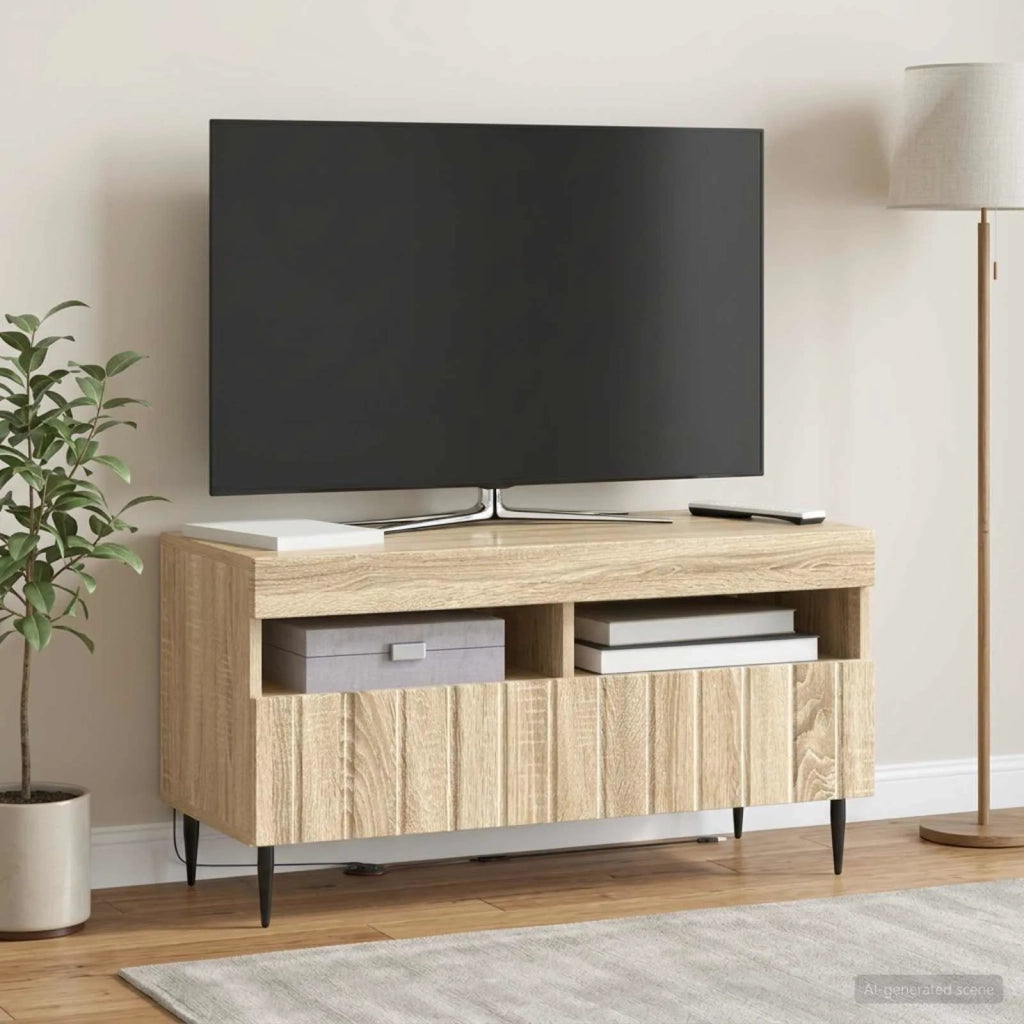 Mobile TV LED ZWOLLE Rovere Sonoma Legno ingegnerizzato 896557