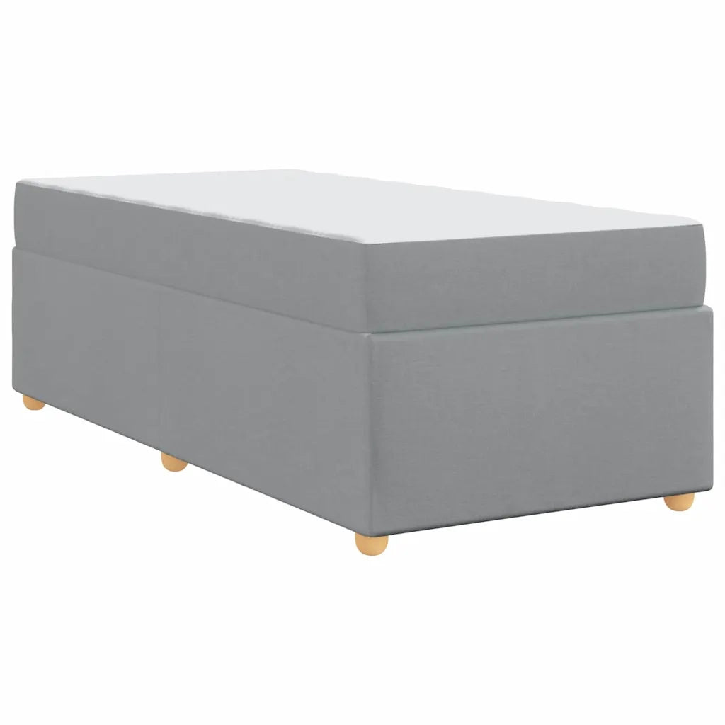 Struttura del letto Grigio chiaro 90 x 200 cm Tessuto