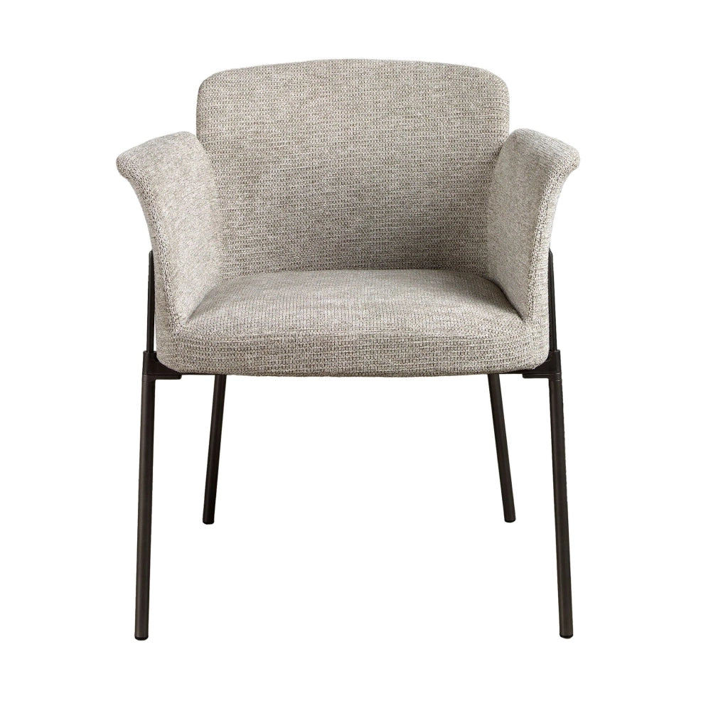 Sedia in tessuto grigio