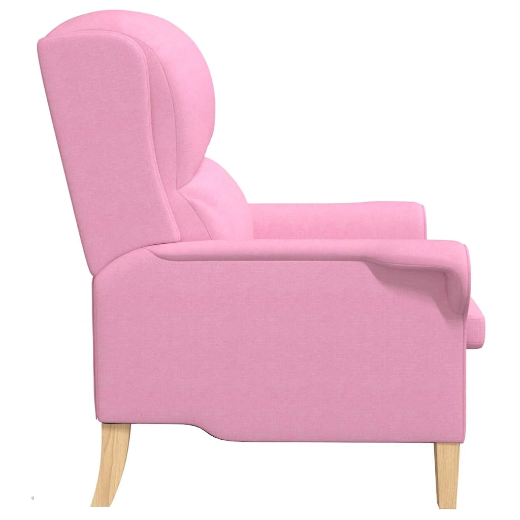 Poltrona | Sedia Relax Rosa Tessuto