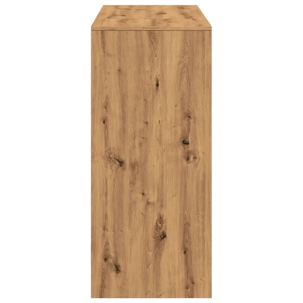 Tavolo Bar con Ripiano Rovere 124x46x103,5 cm Multistrato 854399