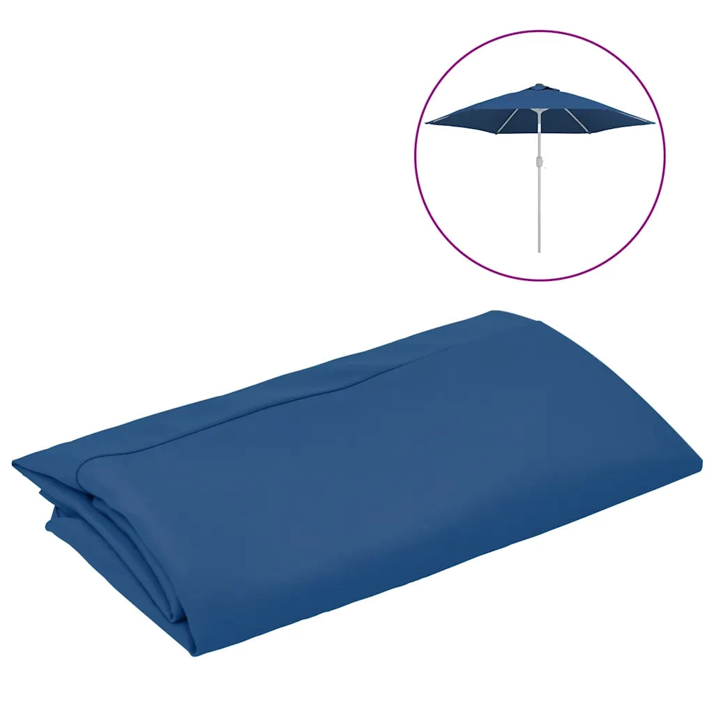 Telo di Ricambio per Ombrellone-Telo sostitutivo per Ombrellone Azzurro 300 cm 649975