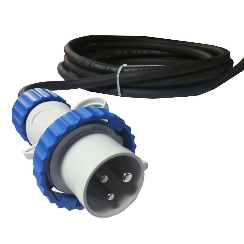 Fanton 74306 Quadro EOLO ASC IP65 con 3 prese CEE 16A 2P+T cavo 4m pulsante emergenza supporto colore Grigio