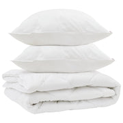 Piumone | Duvet per tutte le stagioni 3 pz Bianco Microfibra