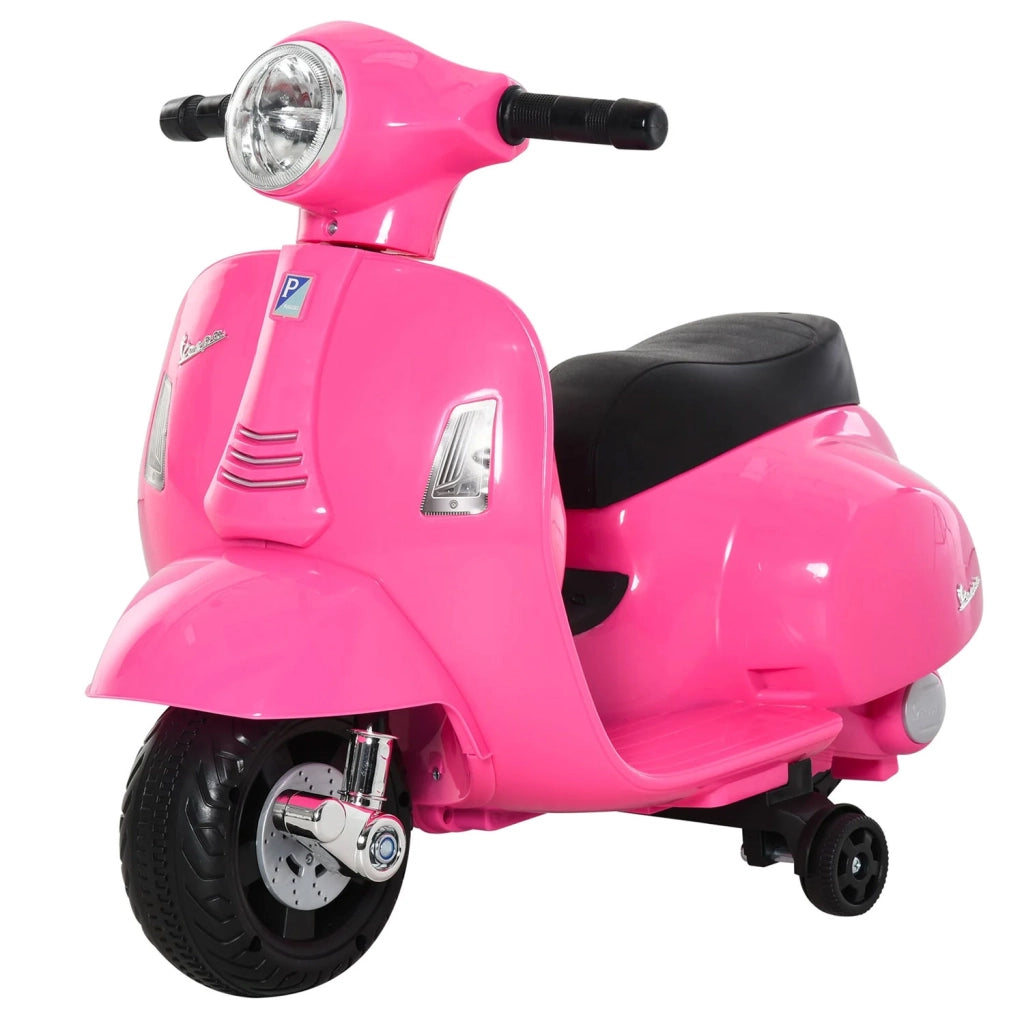 Scooter Elettrico per Bambini Licenza Ufficiale Piaggio Vespa Small 7,2V 2,5Ah Rosa