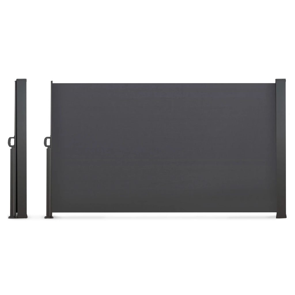 IDMarket - Tenda sole laterale retrattile 160 x 400 cm grigio antracite