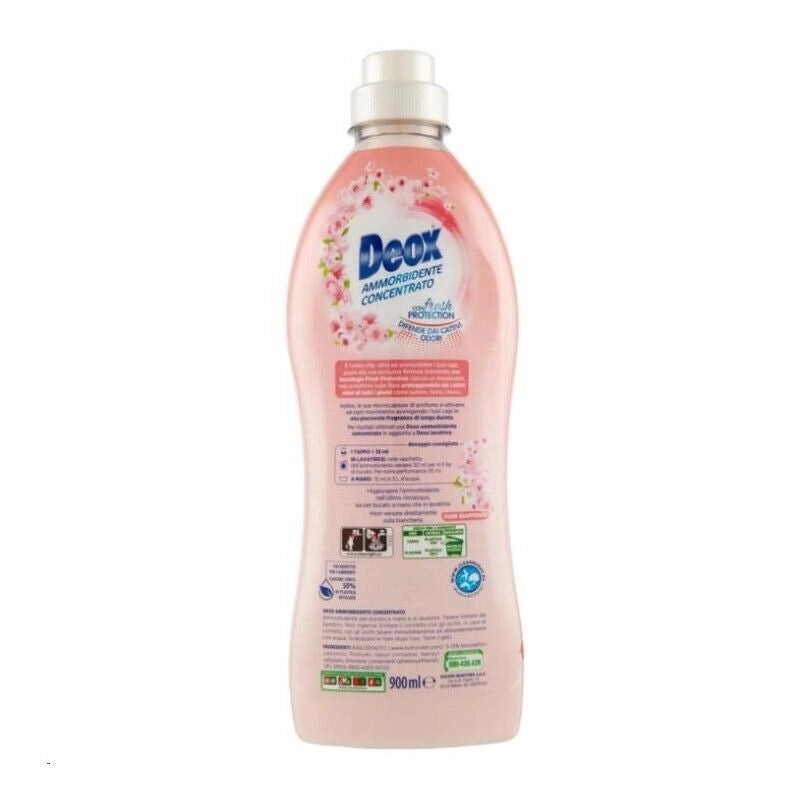 DEOX SET 8 CONFEZIONI AMMORBIDENTE CONCENTRATO LAVATRICE FIORI GIAPPONESI 360 LAVAGGI 900 ML L'UNO