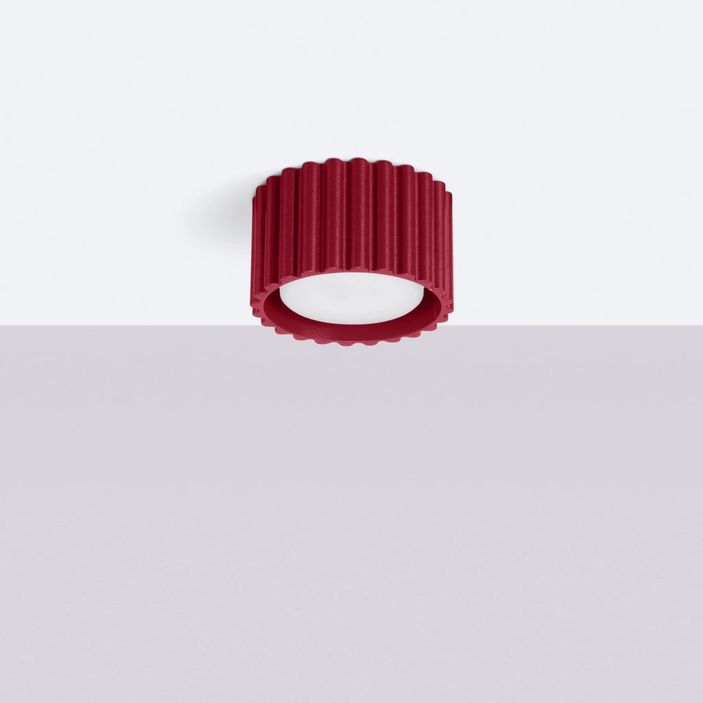 Lampada a soffitto AURA 1 bordeaux Gx53