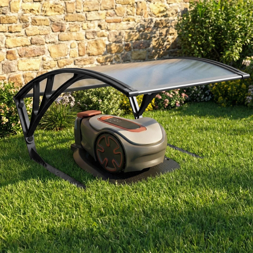 IDMarket - Tettuccio di protezione UV in policarbonato per rasaerba robot grigio antracite