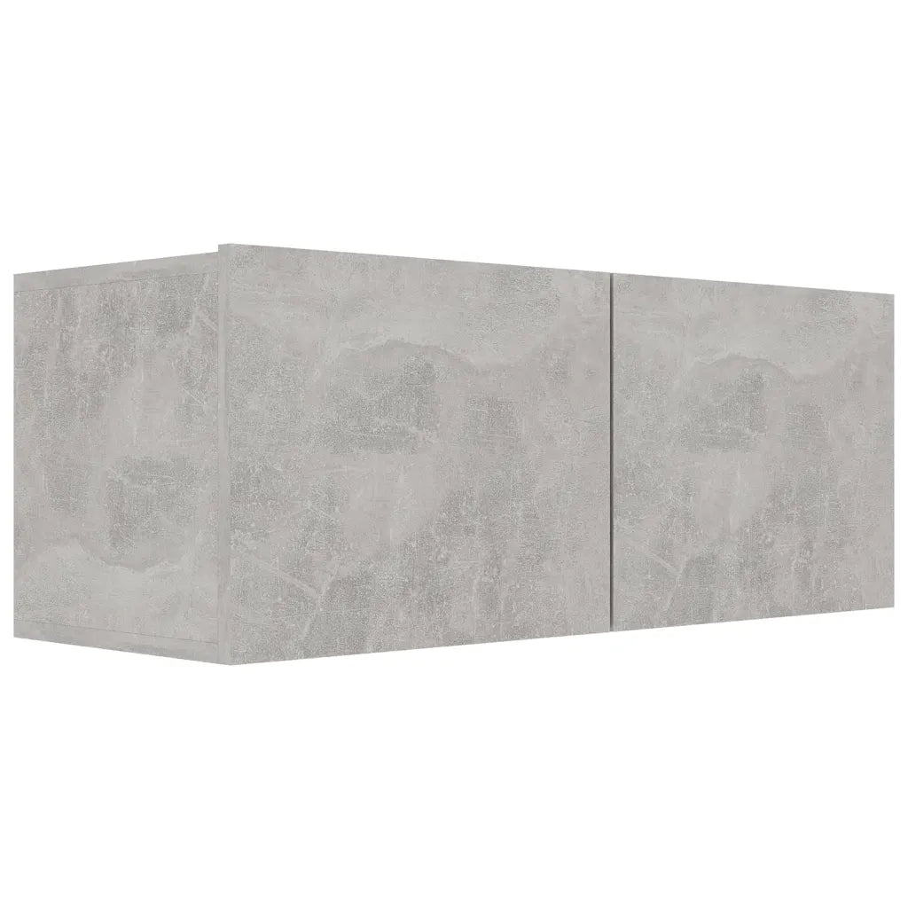 Set di Mobili Porta TV 6 pz-Set di 6 Credenza per TV Grigio Cemento in Legno Multistrato 542417