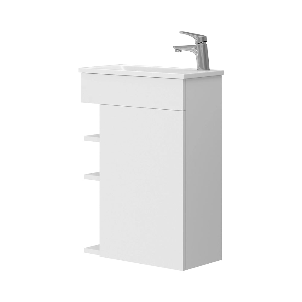 Vicco Set mobili bagno Bianco 2 parti, con lavabo