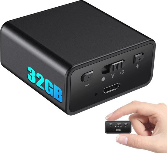 Registrazione Miniatore a Voce con 32 GB di Memoria - Ideale per Letture e Riunioni
