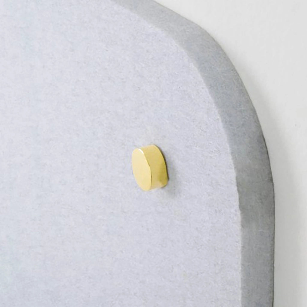 Pannello Fonoassorbente da Parete con Fori 70x70 cm Kit di 4 distanziali Coprivite Gold Finitura Grigio