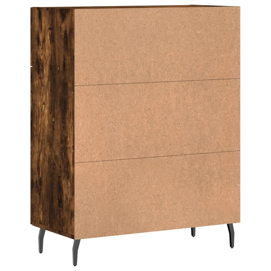 Credenza-Buffet-Armadio da cucina Rovere Fumo 69,5x34x90 cm in Legno Multistrato 939879