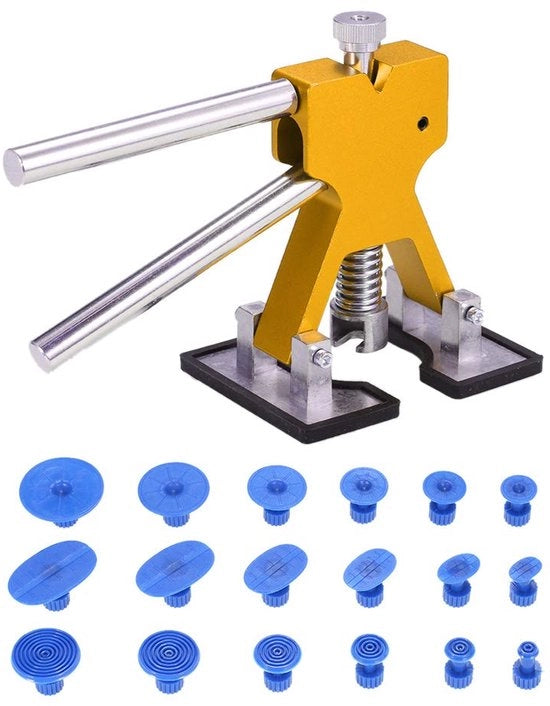 Set di riparazione di buchi senza spugne, attrezzatura per rimuovere buchi in auto, trattore, strisce adesive, sollevatore di buchi + strisce adesive, rimuovitore di buchi per carrozzeria