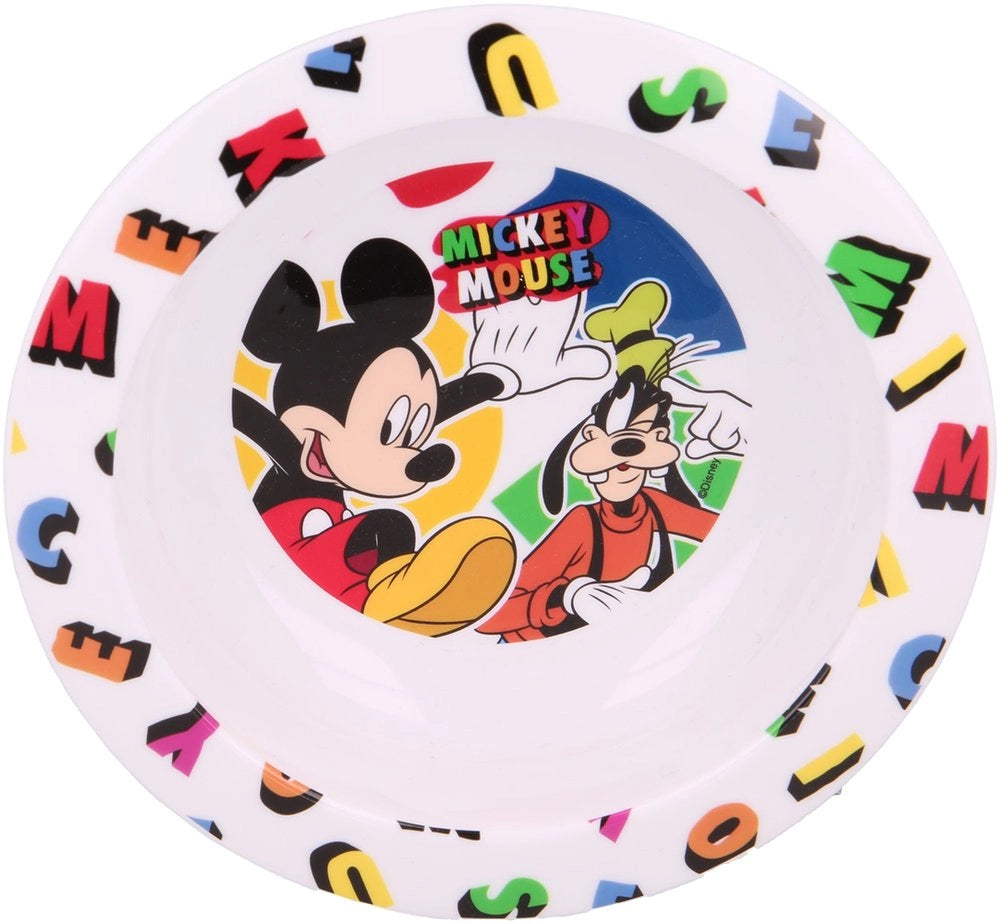 STOR Ciotola colorata in plastica microwave Mickey Mouse Disney Topolino