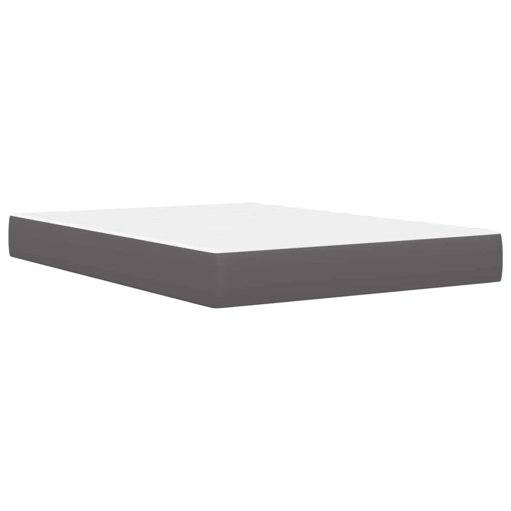 Struttura letto con materasso Grigio 120 x 190 cm Similpelle 3414903