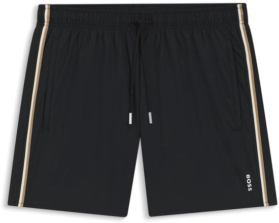 Short da bagno iconico per uomo, nero, M